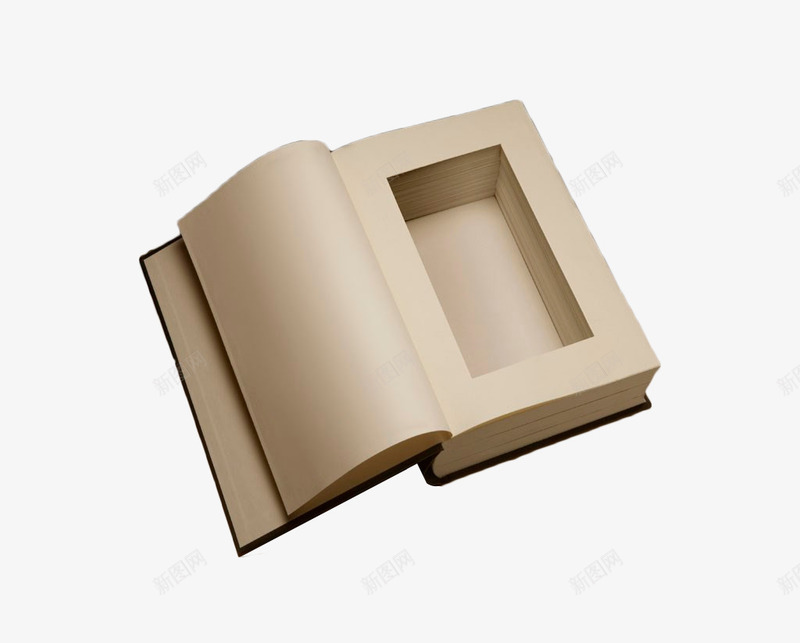 镂空的白色本子png免抠素材_新图网 https://ixintu.com 书本 学习用品 摊开的书 本子 白色 镂空