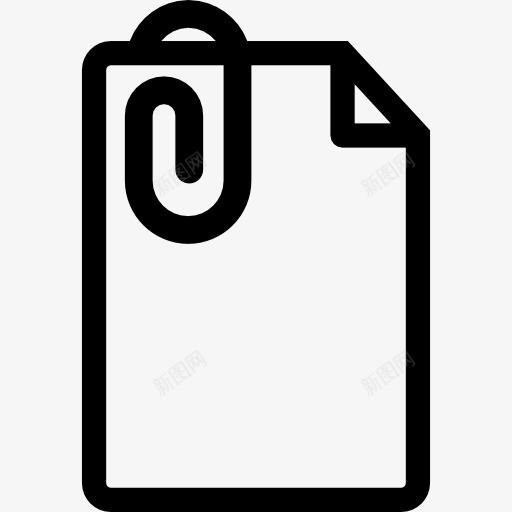 文件夹纸图标png_新图网 https://ixintu.com 回形针 文件 文档 界面 纸 论文