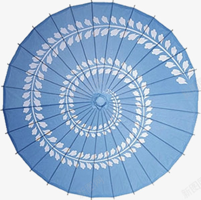 蓝色圆伞png免抠素材_新图网 https://ixintu.com 产品实物 古风 淡蓝色 蓝色