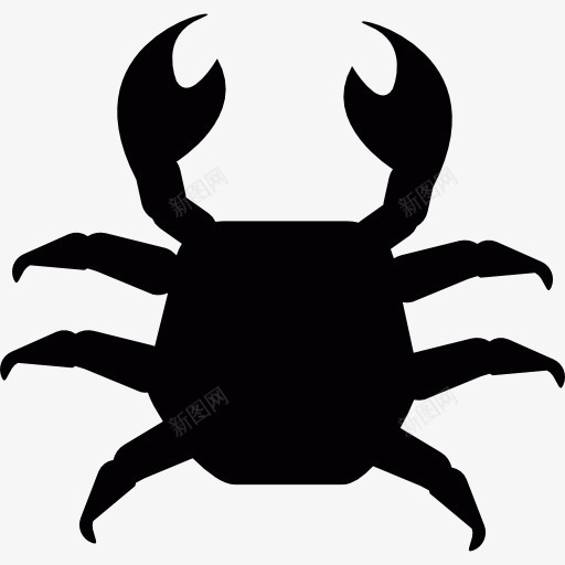 蟹图标png_新图网 https://ixintu.com 动物 沙滩 海洋 甲壳动物 癌症
