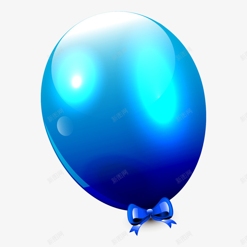 绚丽梦幻蓝色气球png免抠素材_新图网 https://ixintu.com 气球 节日装饰 蓝色 装饰