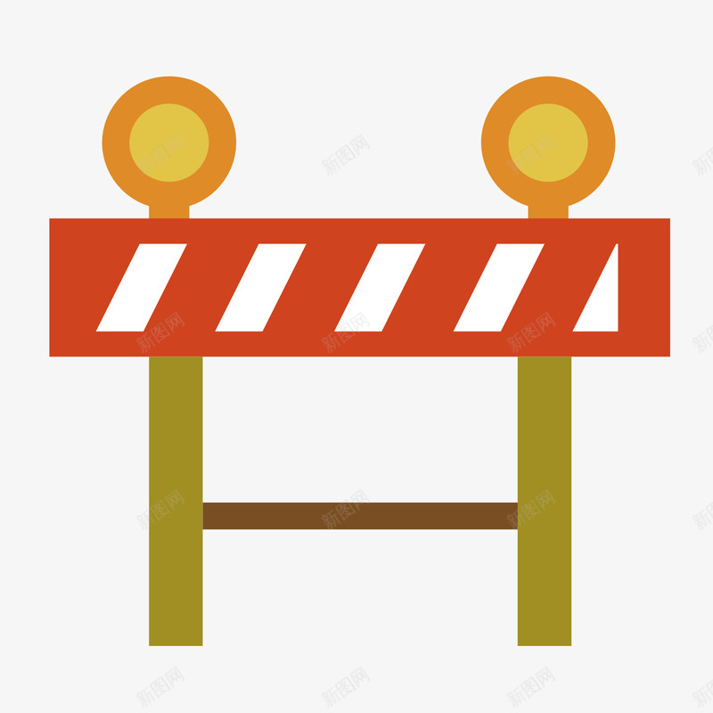 平面图标png_新图网 https://ixintu.com 卡通 平面 手绘 收费站