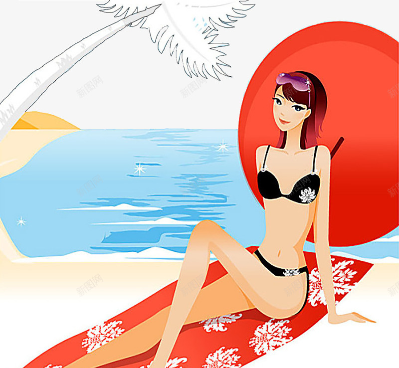 海边沙滩png免抠素材_新图网 https://ixintu.com 到沙滩上度假 沙滩 沙滩上休息 沙滩上的人 沙滩上的美女 沙滩美女 海边沙滩上的美女
