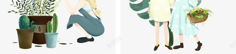 春分女孩帽子png免抠素材_新图网 https://ixintu.com 女孩 手绘 插画 春分 春天