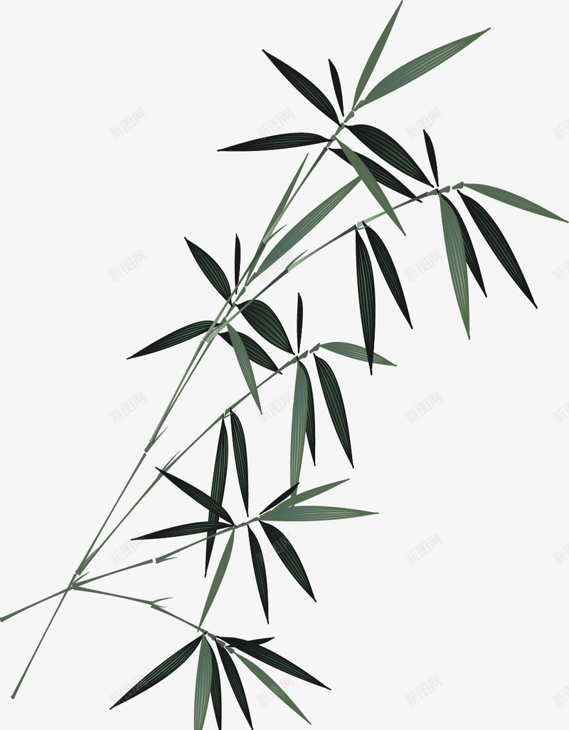 竹子png免抠素材_新图网 https://ixintu.com 书画 水墨 竹子