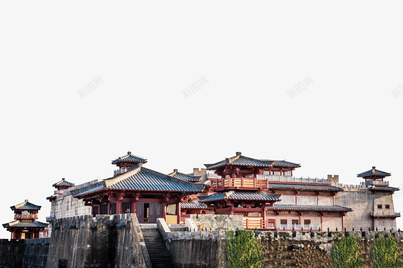 秦王宫建筑图png免抠素材_新图网 https://ixintu.com 古代宫墙 古代宫殿 秦国 秦国建筑 秦王宫