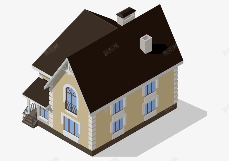 城市别墅效果矢量图ai免抠素材_新图网 https://ixintu.com 城市 城市建筑 城市高楼 建筑景观 房地产 房屋建筑 房屋设计 楼房 现代城市 空间环境 高楼大厦 矢量图
