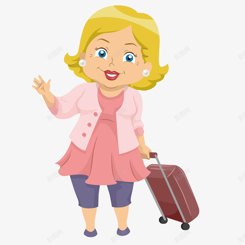 旅行的中年妇女png免抠素材_新图网 https://ixintu.com 中年 妇女 旅行