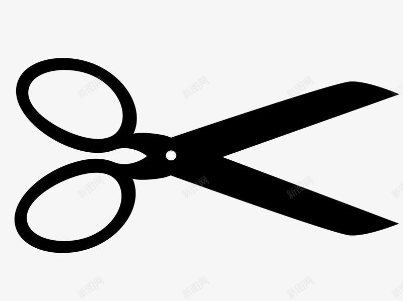 黑色剪刀图案图标png_新图网 https://ixintu.com 剪刀 图标 图案 黑白剪刀 黑色