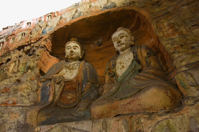 山西大同云冈石窟png免抠素材_新图网 https://ixintu.com 名胜古迹 旅游风景 著名建筑