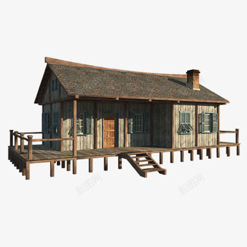 彩色质感装饰木屋png免抠素材_新图网 https://ixintu.com 别墅 售楼 小木屋 建筑 房产 房地产 木头屋 海报 设计图 高层