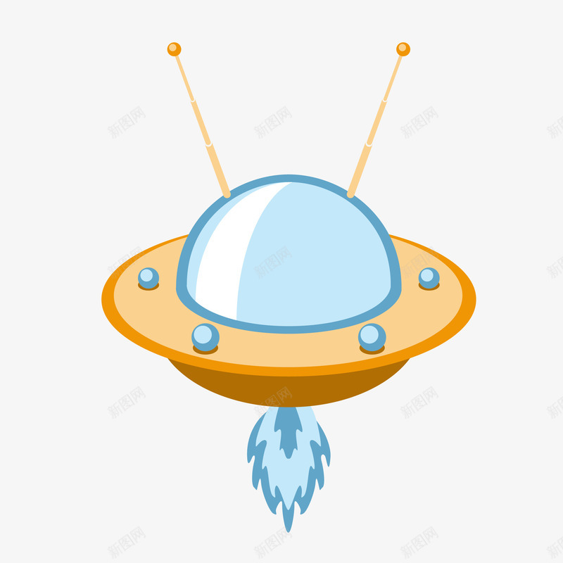 手绘卡通外星飞碟矢量图eps免抠素材_新图网 https://ixintu.com png免抠图 创意 卡通 外星 手绘 时尚 星球 飞碟 矢量图