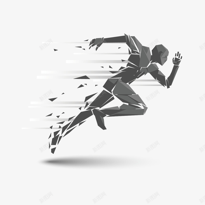 奔跑的人png免抠素材_新图网 https://ixintu.com 人 矢量人 跑步的人