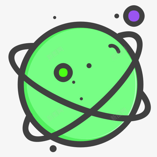 绿色简约星球装饰图案A5字体png免抠素材_新图网 https://ixintu.com A5字体 免抠PNG 星球 简约 绿色 装饰图案