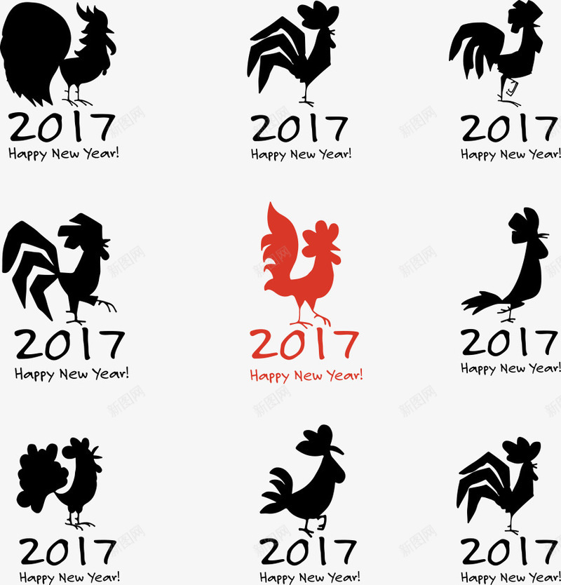 黑色的公鸡png免抠素材_新图网 https://ixintu.com 2017年公鸡 公鸡 卡通公鸡 鸡年 黑色公鸡