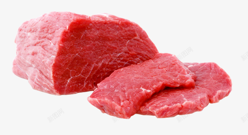新鲜牛肉切片png免抠素材_新图网 https://ixintu.com 切片 牛肉 牛腱肉 生肉 肉类