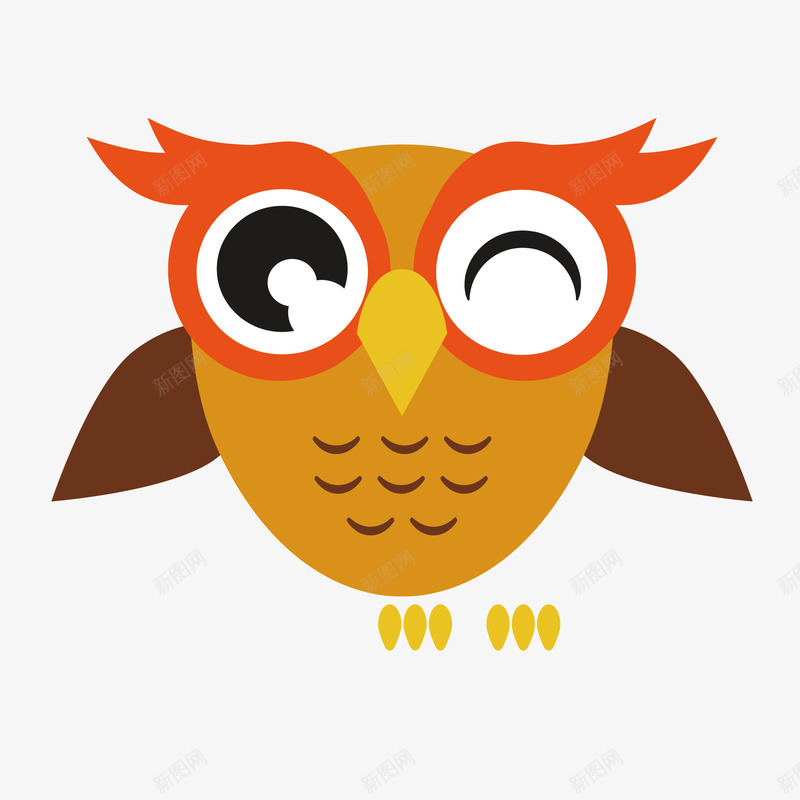 可爱活泼的猫头鹰矢量图eps免抠素材_新图网 https://ixintu.com 动物 卡通 可爱 图案 小清新 活泼 猫头鹰 简约 装饰 飞鸟 鸟类 矢量图