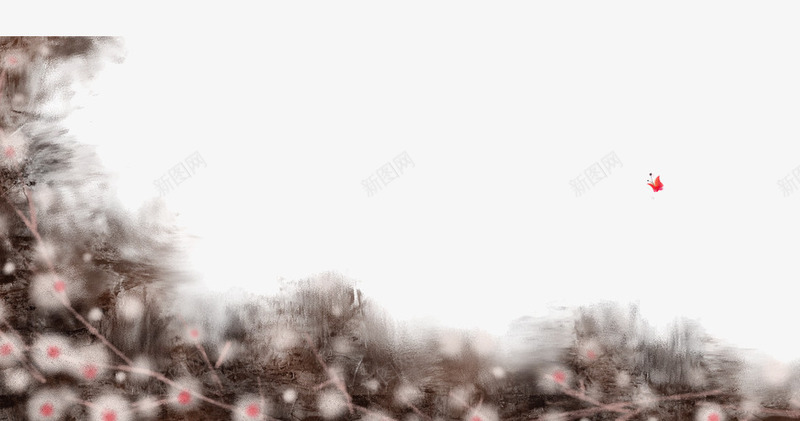 黑色玄幻背景png免抠素材_新图网 https://ixintu.com 中国风 圆点花朵背景 花絮 黑色