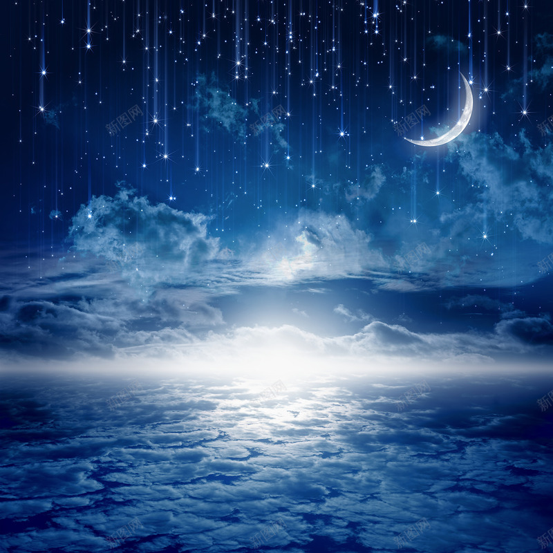 梦幻月下海海报背景七夕情人节png免抠素材_新图网 https://ixintu.com 七夕 下海 情人节 梦幻 海报 背景