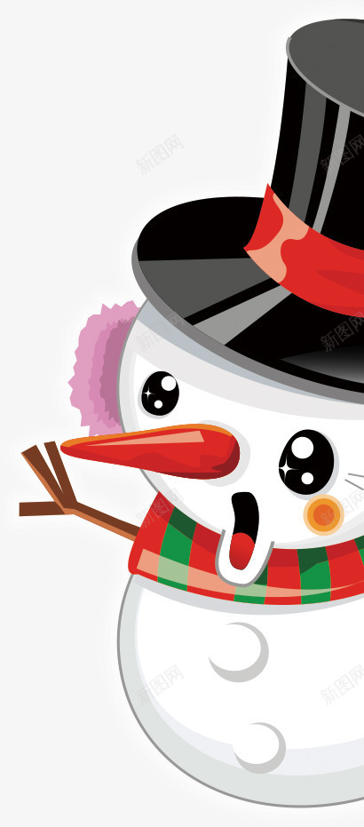 圣诞雪人圣诞节png免抠素材_新图网 https://ixintu.com 圣诞节 圣诞雪人 礼帽 雪人宝宝