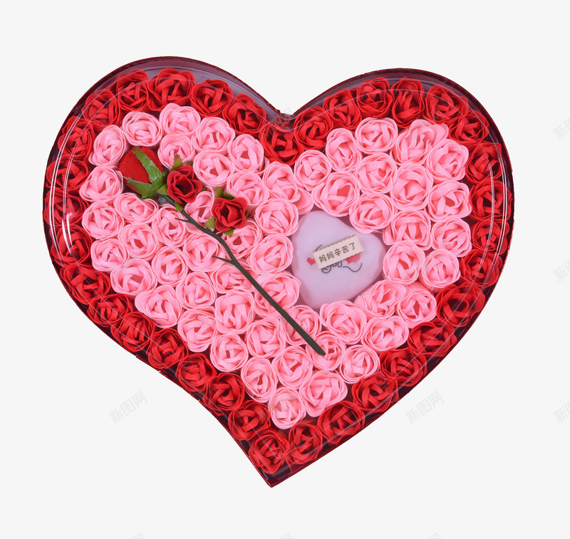 盒子里面的鲜花png免抠素材_新图网 https://ixintu.com 人参花 卡片 玫瑰花 红花 花朵 鲜花