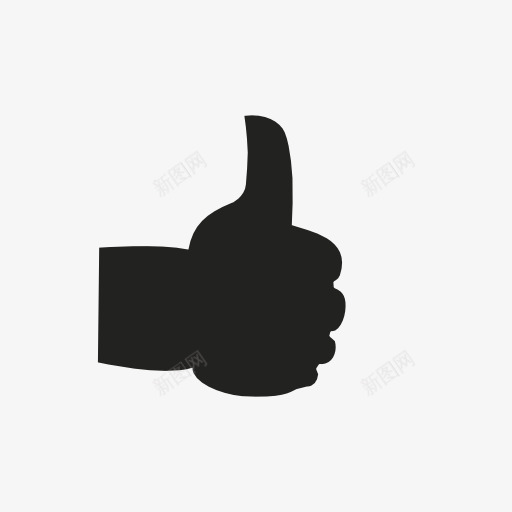 翘起的大拇指图标png_新图网 https://ixintu.com 喜欢 大拇指 好 拇指 支持 顶
