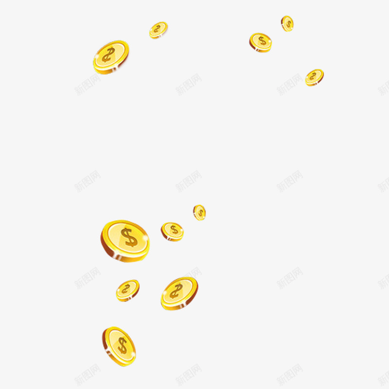 漂浮的金币金钱png免抠素材_新图网 https://ixintu.com 其他 淘宝小 淘宝小素材 漂浮的金币 烧钱 节日 节日素材 金币 金钱