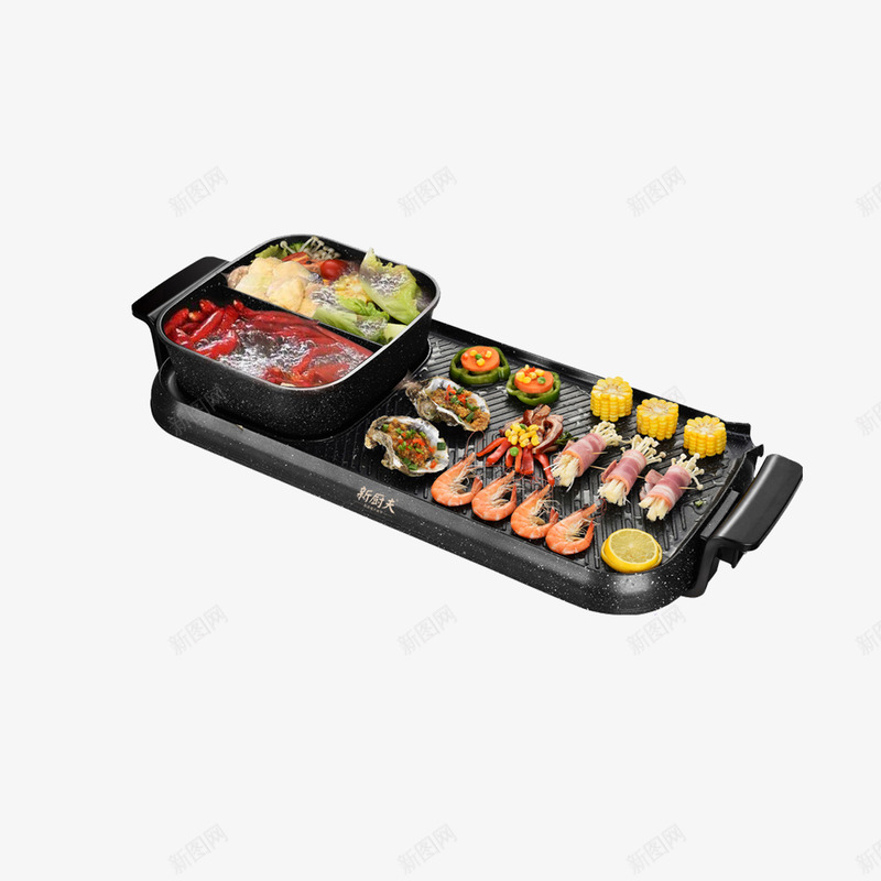 烧烤美食无烟广告png免抠素材_新图网 https://ixintu.com 无烟烧烤炉 海鲜 点烧烤机 烧烤机 烧烤炉 电器设计 电烧烤炉
