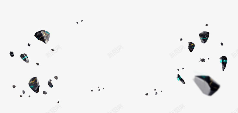 彩色的石头png免抠素材_新图网 https://ixintu.com PNG素材 堆石块 彩色 石头 碎屑