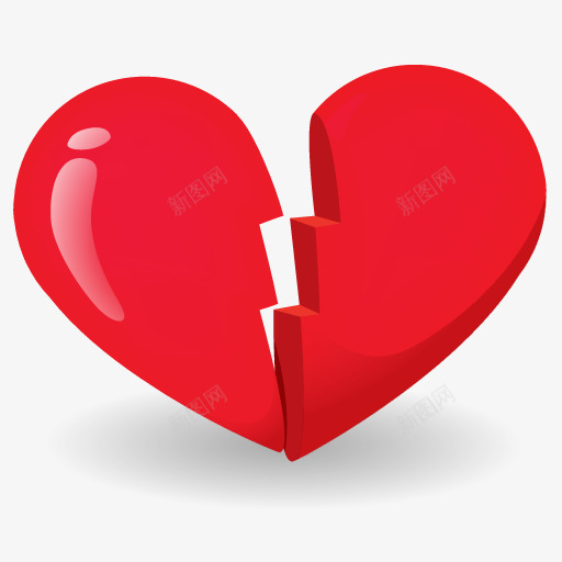 心碎的图标png_新图网 https://ixintu.com broken heart 心 破碎的 破裂的心