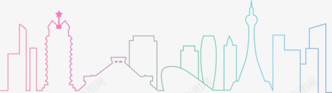 简笔线条建筑png免抠素材_新图网 https://ixintu.com 建筑 简笔 线条