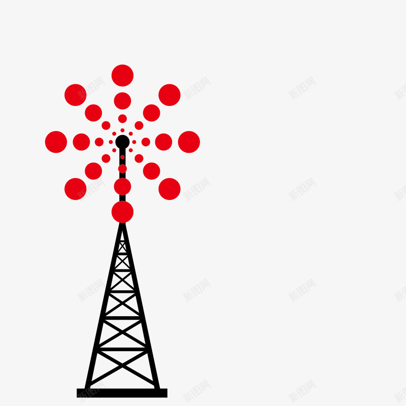 独特的信号塔矢量图eps免抠素材_新图网 https://ixintu.com 信号塔 埃菲尔铁搭 增强信号 杜特 简单实用 美观 耳目一新 铁塔 矢量图