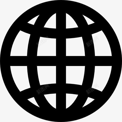 全球网格全球符号图标png_新图网 https://ixintu.com 全球电网 国际 地球 地球网格 接口 接口和全球 星球