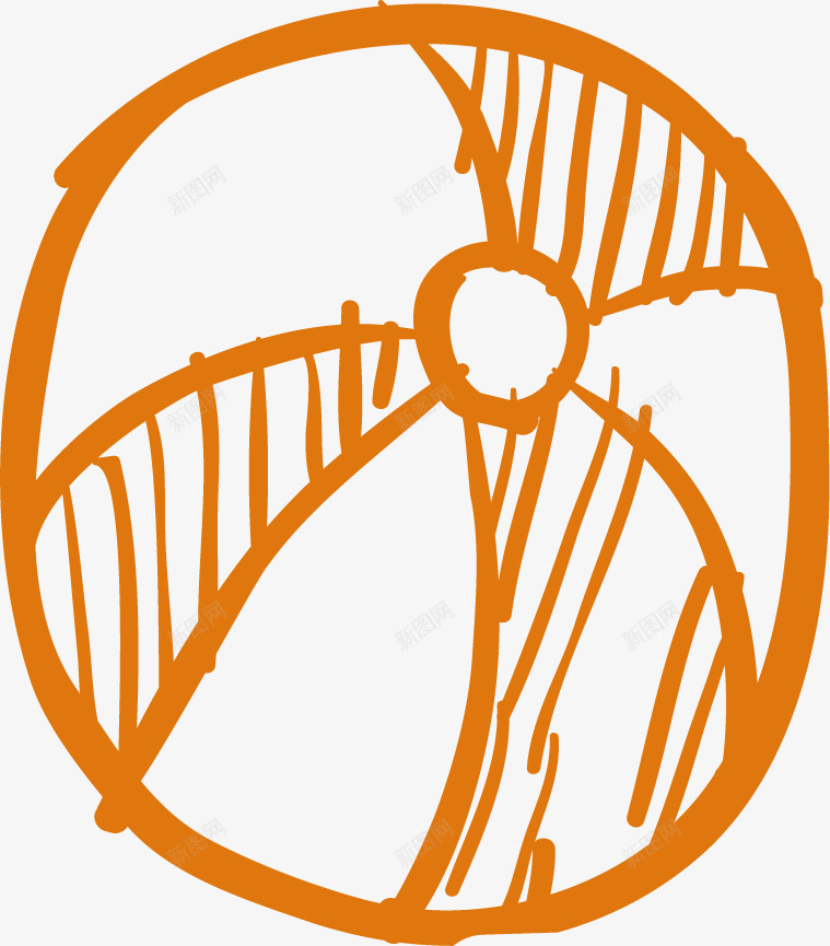 手绘沙滩排球图标png_新图网 https://ixintu.com 图标 夏日元素 无缝背景 照相机 生活 生活元素 简洁 食物