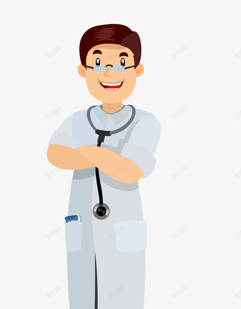 男高级医师职业规划png免抠素材_新图网 https://ixintu.com 男 职业 规划 高级医师