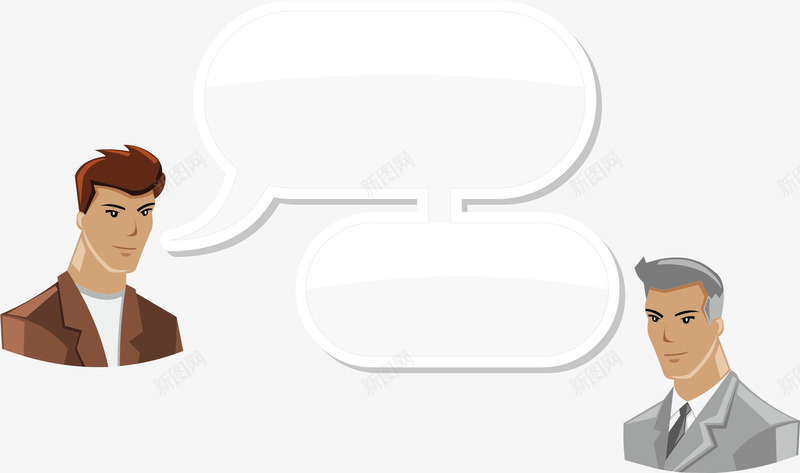 对话的人矢量图ai免抠素材_新图网 https://ixintu.com 商务 商务咨询 商务咨询公司 商务咨询名片 商务咨询服务 商务咨询框 对话 矢量图