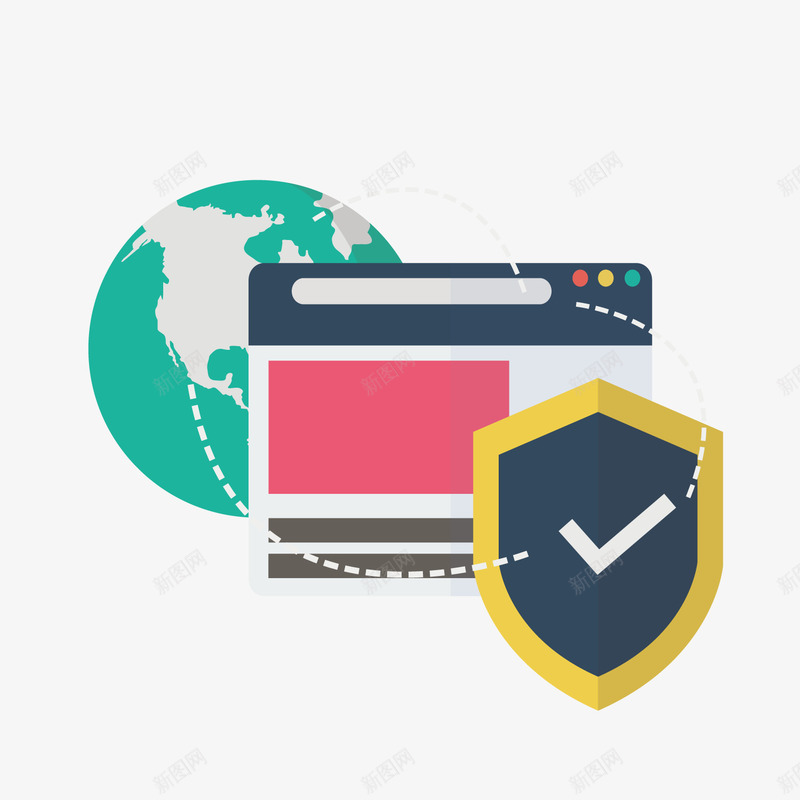 互联时代png免抠素材_新图网 https://ixintu.com 传输 信息 安全 网站