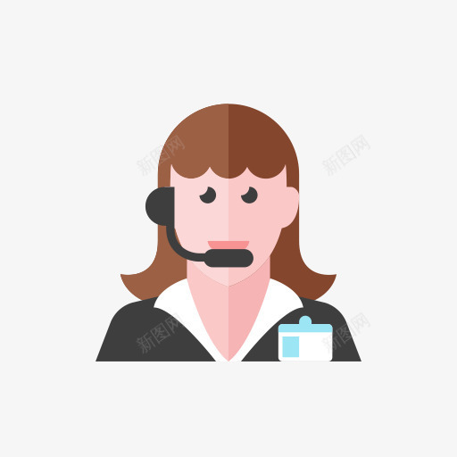 二电话销售员女人该公司免费包png免抠素材_新图网 https://ixintu.com 2 telemarketer woman 二 女人 电话销售员