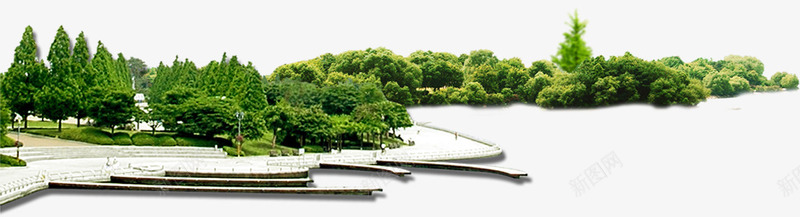 春季公园景观树林风景png免抠素材_新图网 https://ixintu.com 公园 春季 景观 树林 风景