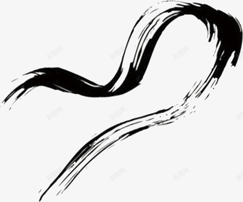 毛笔笔划图案png免抠素材_新图网 https://ixintu.com 图案 毛笔 笔划