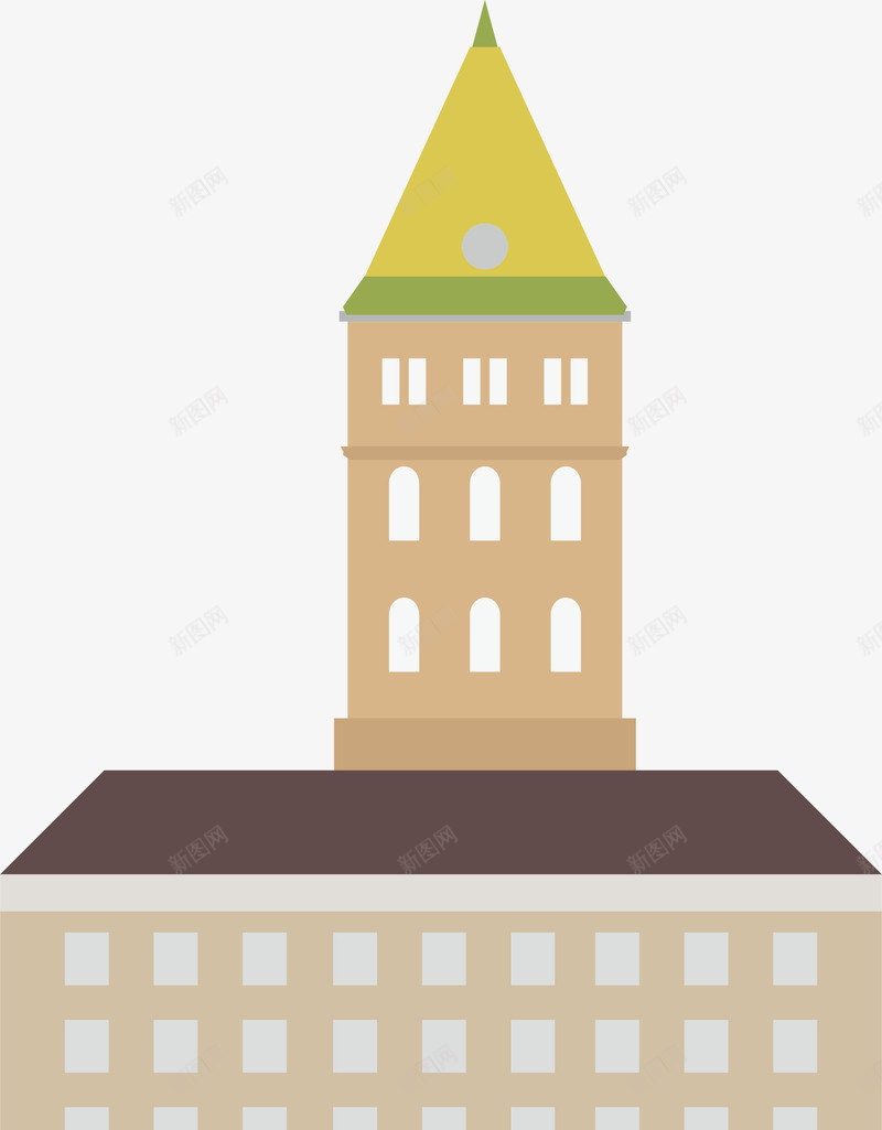 高楼房子png免抠素材_新图网 https://ixintu.com 学校 扁平化 扁平化校园 校园 校园文化 青春校园 高考