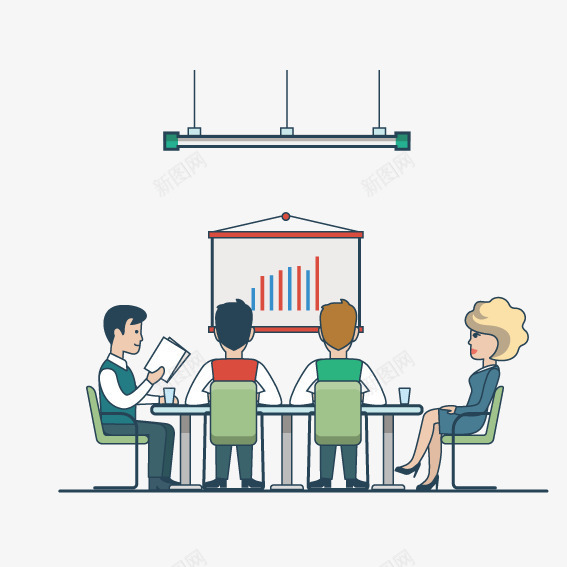 开会分析的公司png免抠素材_新图网 https://ixintu.com 公司 分析 开会