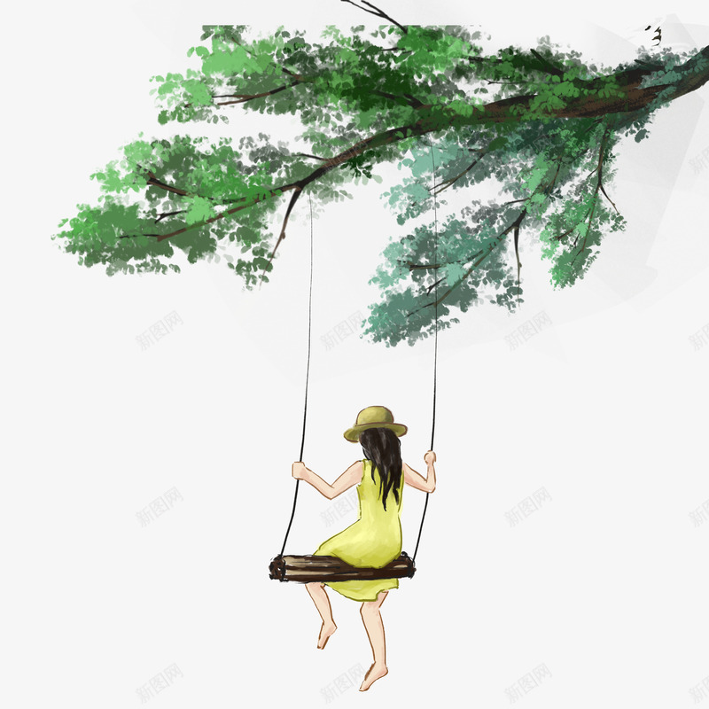 绿色现代节日装饰psd免抠素材_新图网 https://ixintu.com 扫墓 春天 清明 清明时节 清明节 绿色 艺术字 节日 踏青 雨水