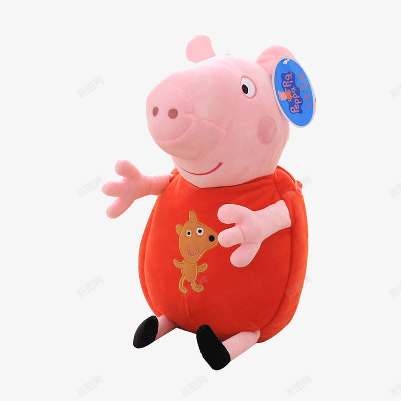 红色小猪佩奇png免抠素材_新图网 https://ixintu.com 一只小猪 儿童玩具 儿童节礼物 公仔 六一礼品 小猪佩奇 布娃娃 礼物