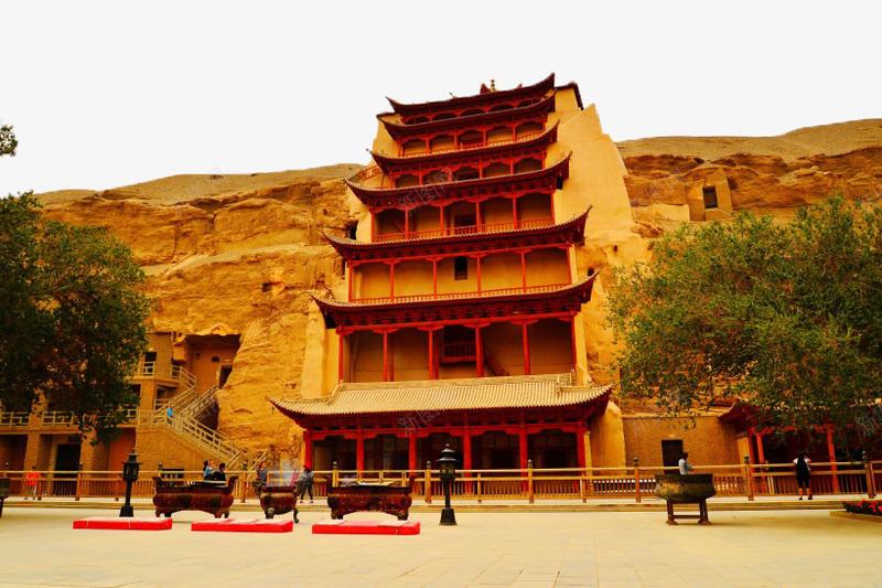 甘肃敦煌莫高窟二png免抠素材_新图网 https://ixintu.com 敦煌 旅游 景点 甘肃 风景