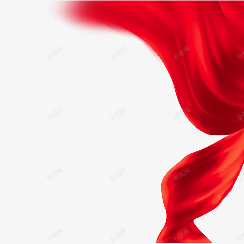 喜庆的大红绸子过节png免抠素材_新图网 https://ixintu.com 喜庆 红绸子 过年