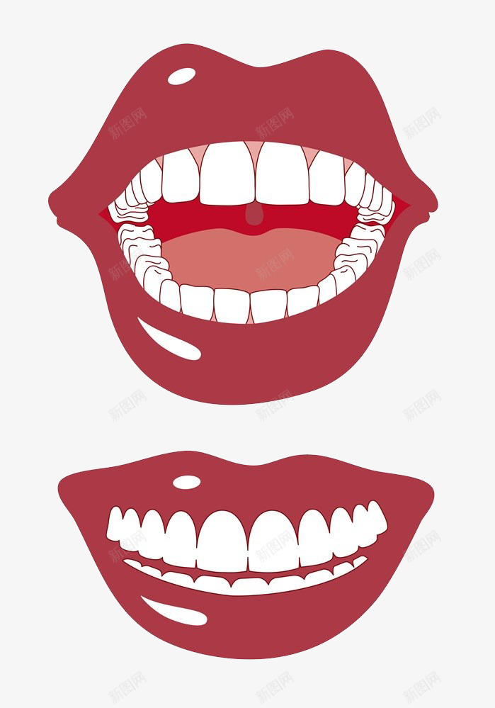 满嘴洁白的牙齿png免抠素材_新图网 https://ixintu.com 乳牙 亮白 卡通手绘 口齿 嘴 洁白 洁白如雪 牙 牙齿 雪白