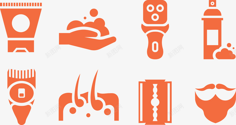 修剪胡子工具png免抠素材_新图网 https://ixintu.com 刀片 刮胡刀 剃须刀 工具 手掌 毛孔 胡子