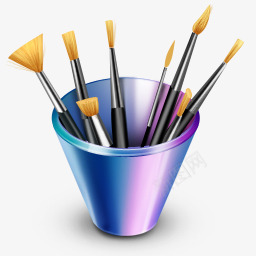 卡通画笔盒子图标png_新图网 https://ixintu.com 卡通画 盒子