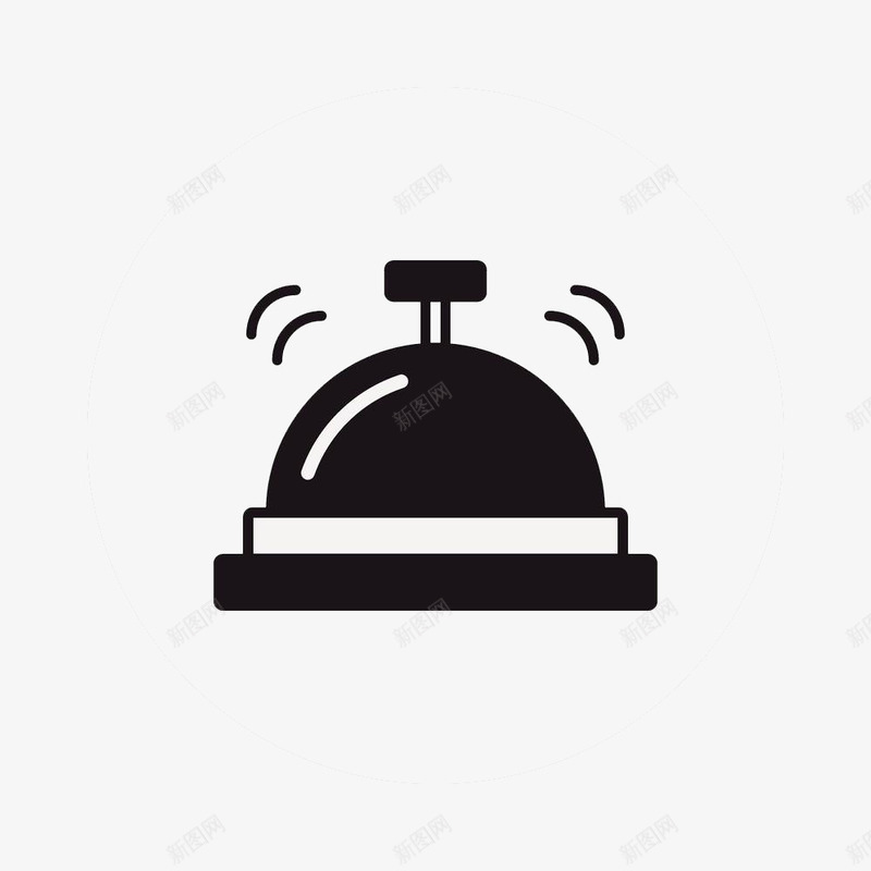 黑色简约震动警报铃图标png_新图网 https://ixintu.com 提示 简约 警报 警报铃 铃声 铃铛 震动 黑色